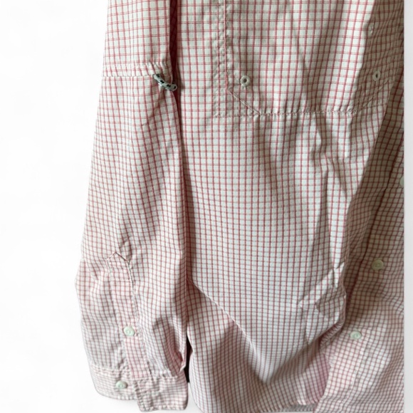 Columbia PFG Super Tamiami Shirt Mens LARGE Red Fishing Lightweight Long Sleeve - Picture 5 of 7